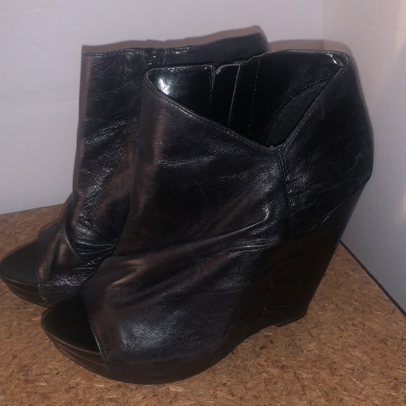 Carlos Santana Wedge Bootie Size 9.5 Black - Picture 7 of 11